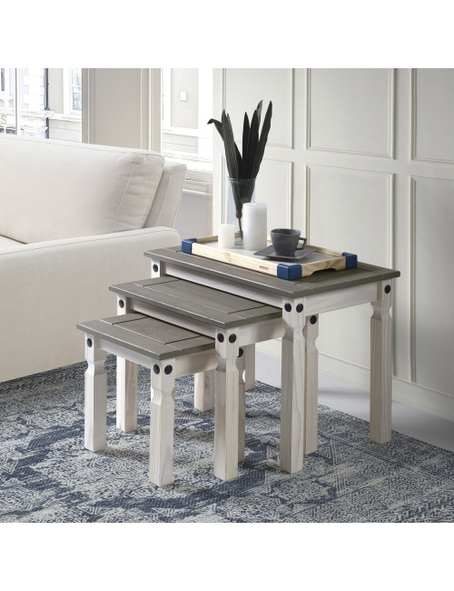 Coffee table MEXIKO, set of 3 (#2184)