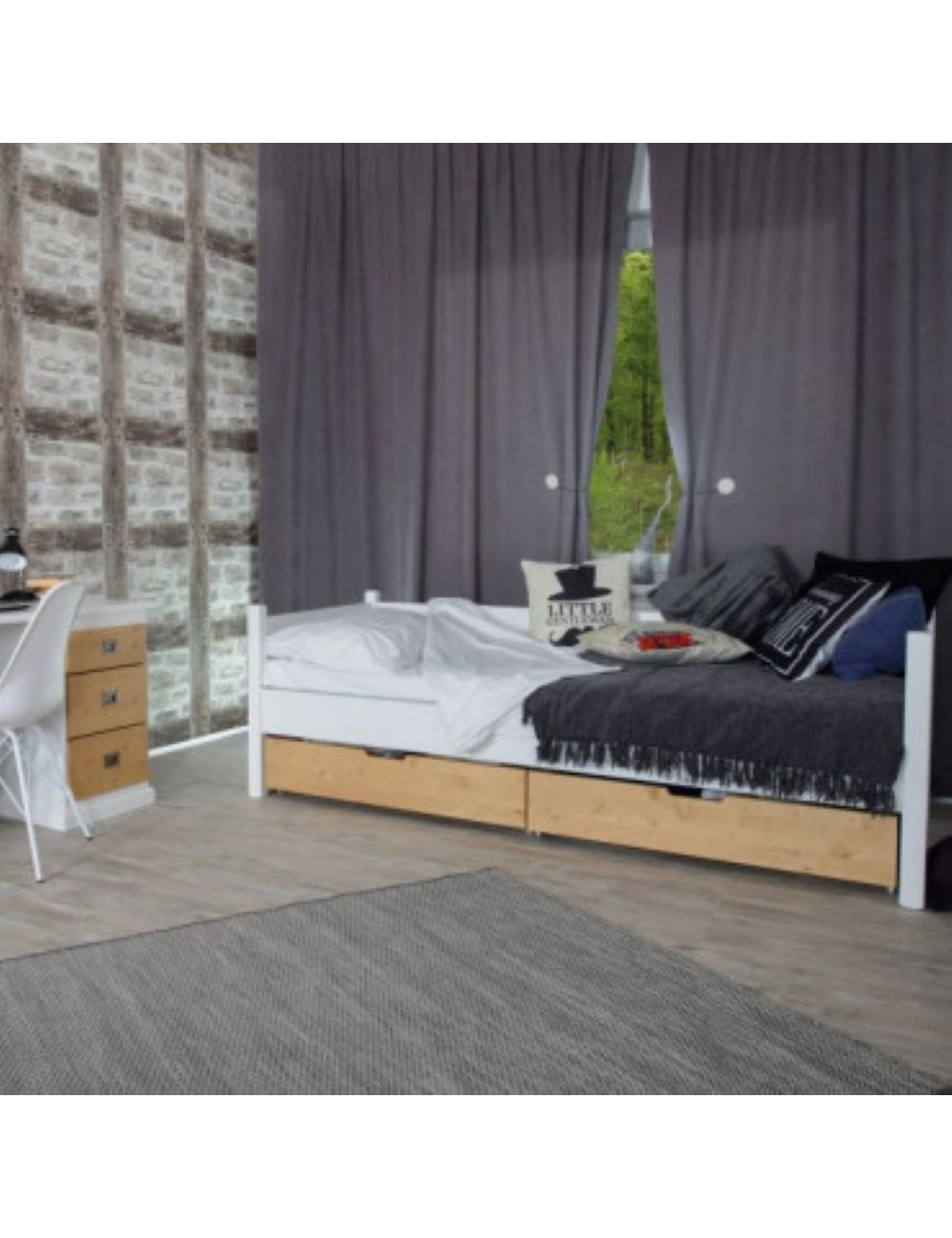 Bed MARJETICA -two drawers (#2251)