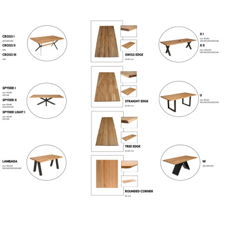 Table CONNECT - leg U (#2600)
