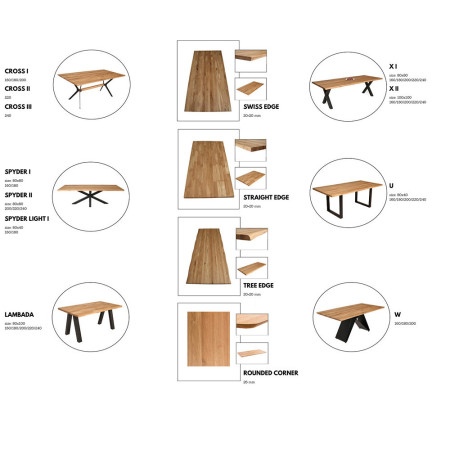 Table CONNECT - leg SPYDER (#2603)