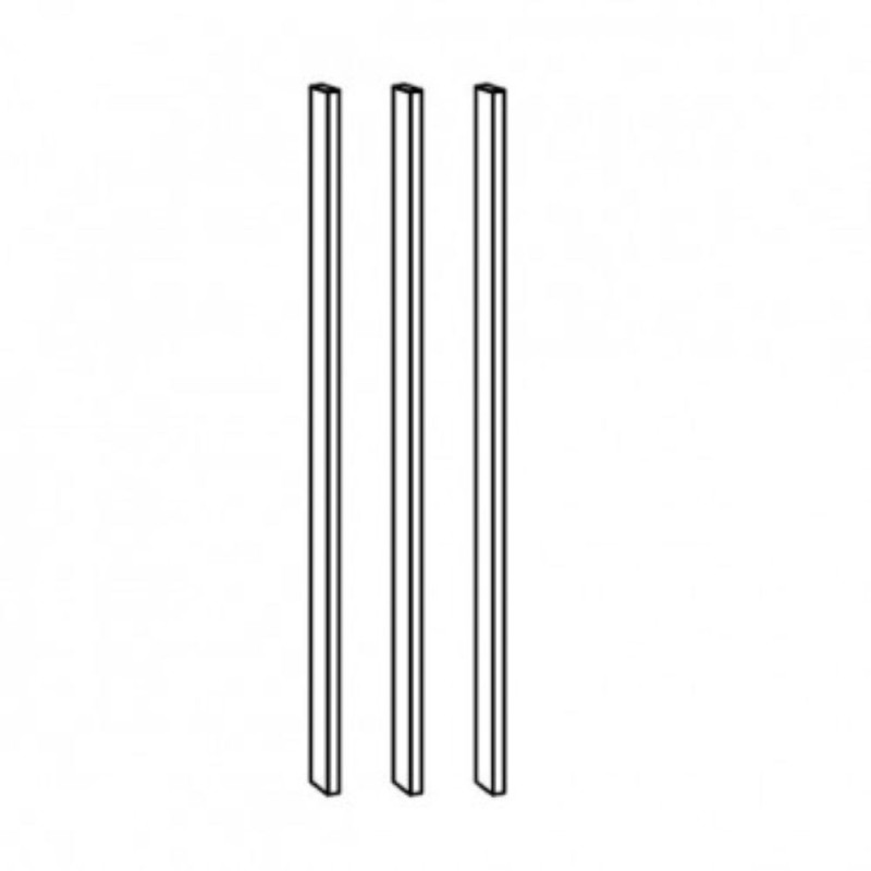 Handle bars for wardrobe - set of 3 bars (#2998)