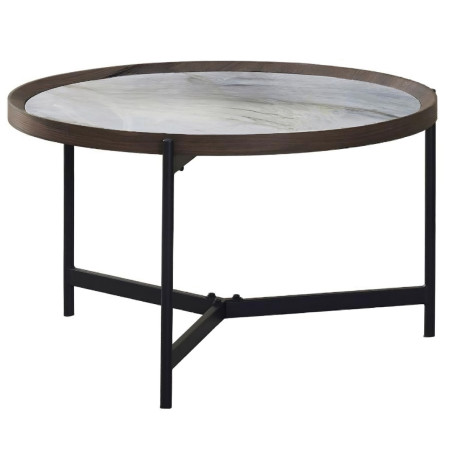 Coffee table VANOS blue&white MDF (#3589)