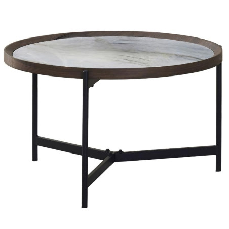 Coffee table VANOS blue&white MDF (#3589)