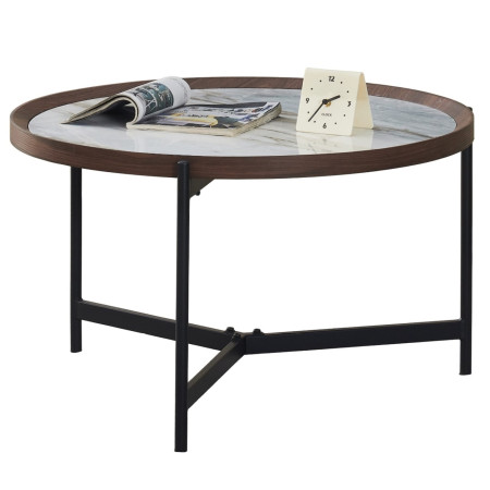 Coffee table VANOS blue&white MDF (#3589)