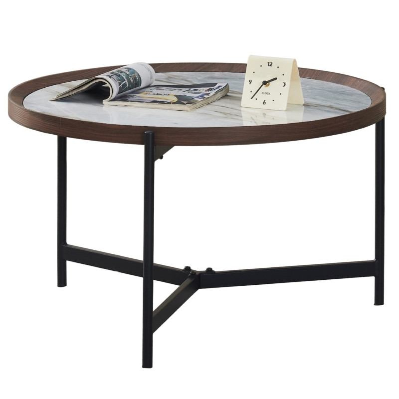 Coffee table VANOS blue&white MDF (#3589)