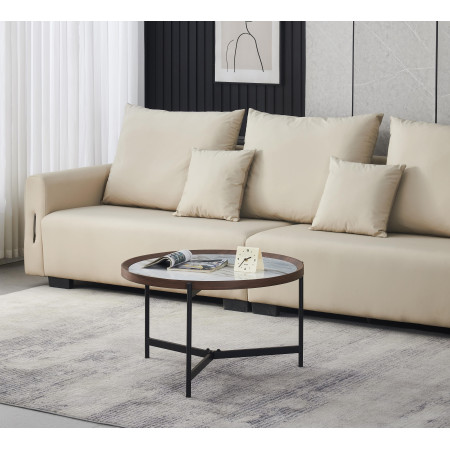 Coffee table VANOS blue&white MDF (#3589)